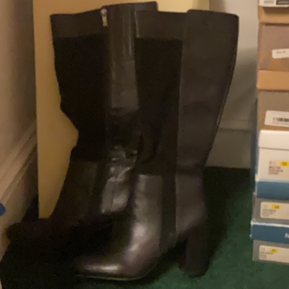 Franco Sarto Leather Suede Long Boots Size 8.5 8 1/2 NWT